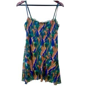 Y2K 90s Urban Outfitters Womens Top Sz M Forest Fairy Babydoll Whimsigoth Mesh
